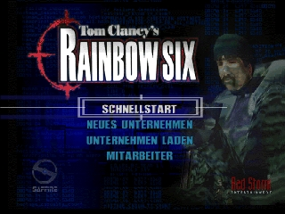 Tom Clancy's Rainbow Six (Germany) Title Screen